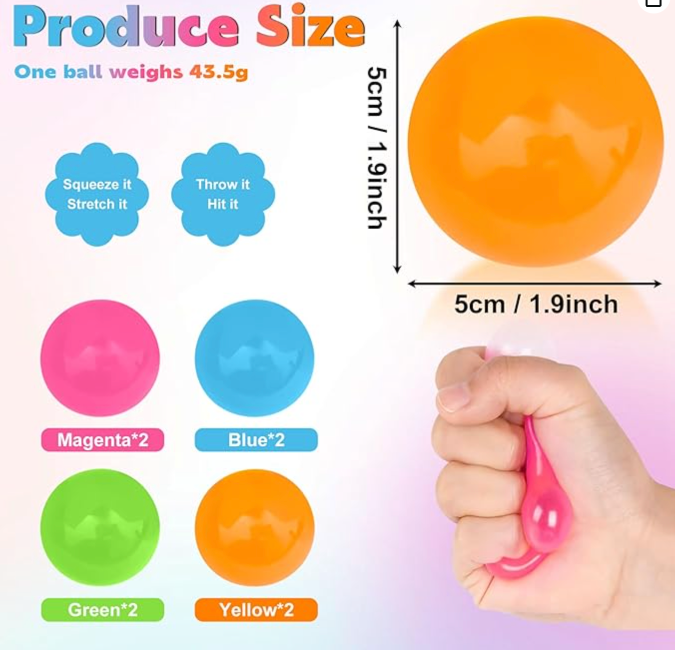 Snugsy Glowing Sticky Balls