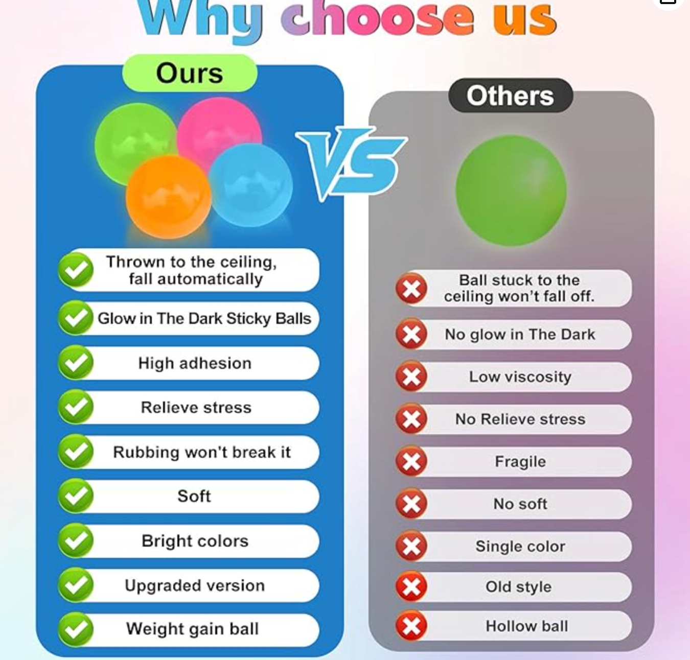 Snugsy Glowing Sticky Balls